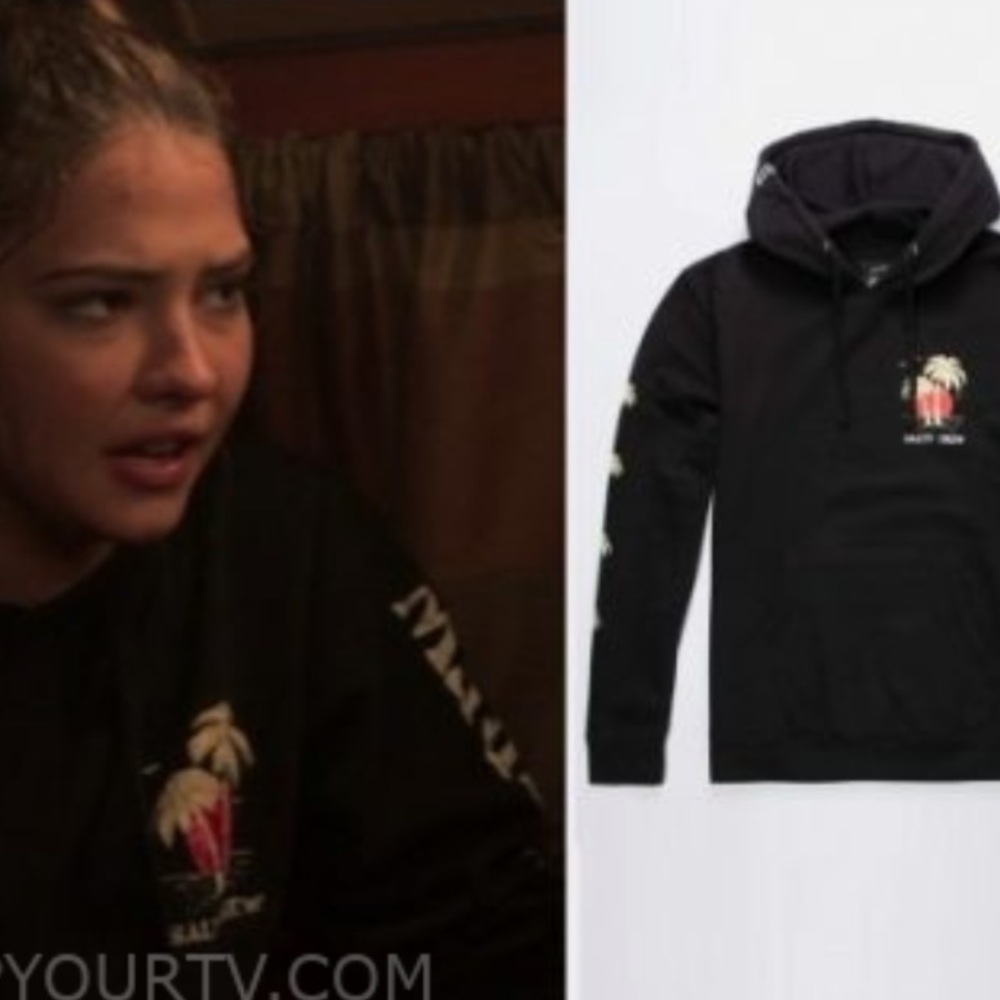 Salty Crew Black Palm Tree Hoodie